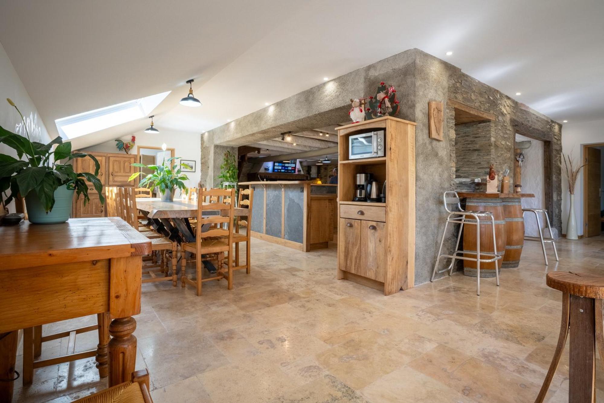 grange rénovée en gîte/maison/chalet Arreau Esterno foto