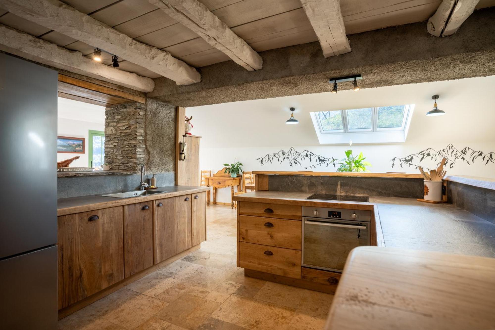 grange rénovée en gîte/maison/chalet Arreau Esterno foto