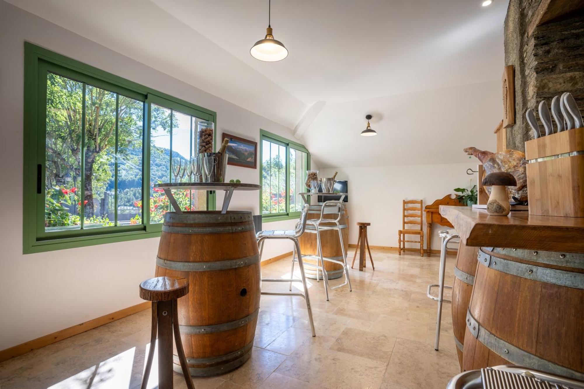 grange rénovée en gîte/maison/chalet Arreau Esterno foto
