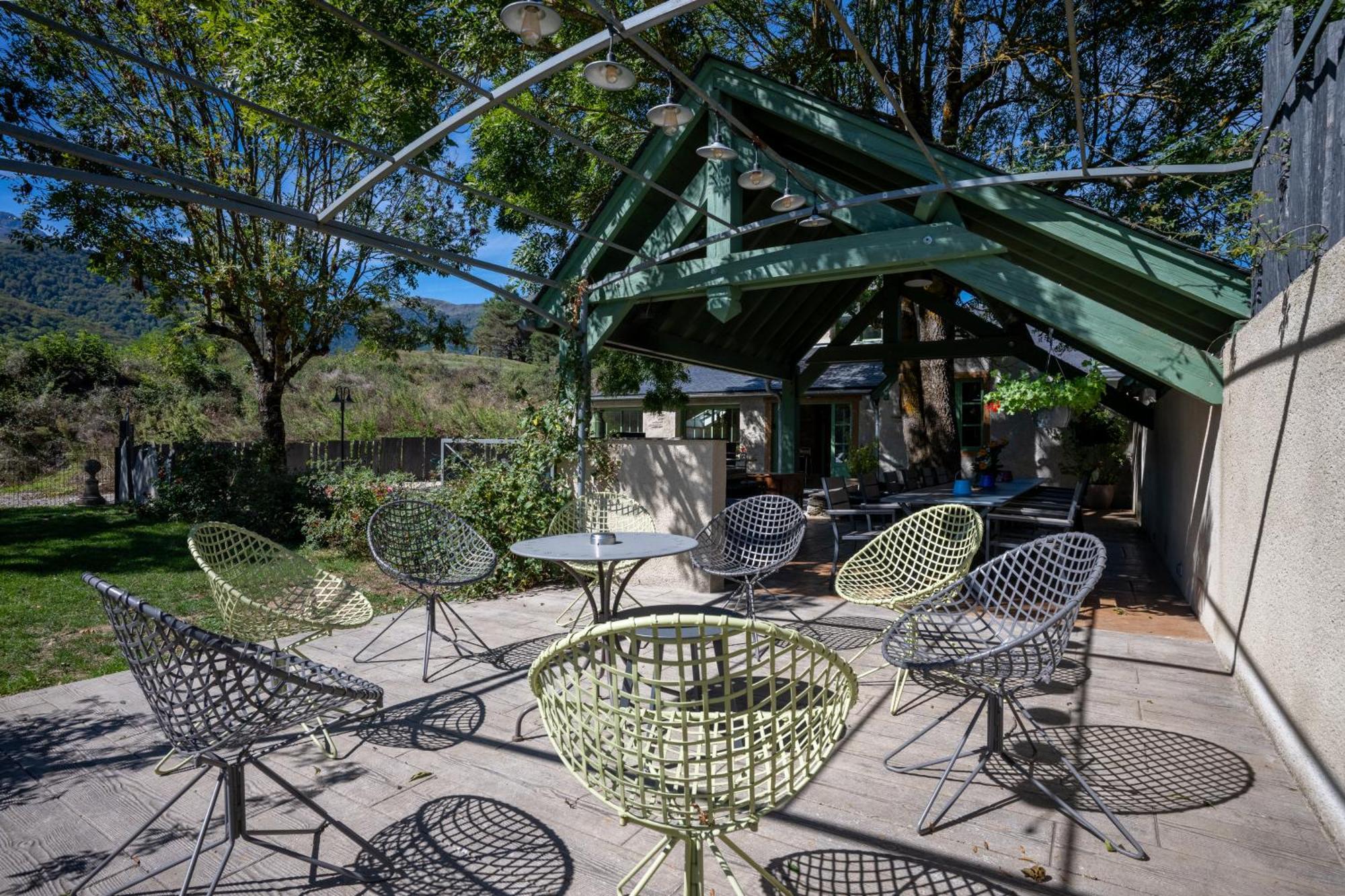 grange rénovée en gîte/maison/chalet Arreau Esterno foto